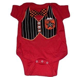 Baby Romper Red Mexican Day Of The Dead Infant One-piece 12 Months NEW with tags